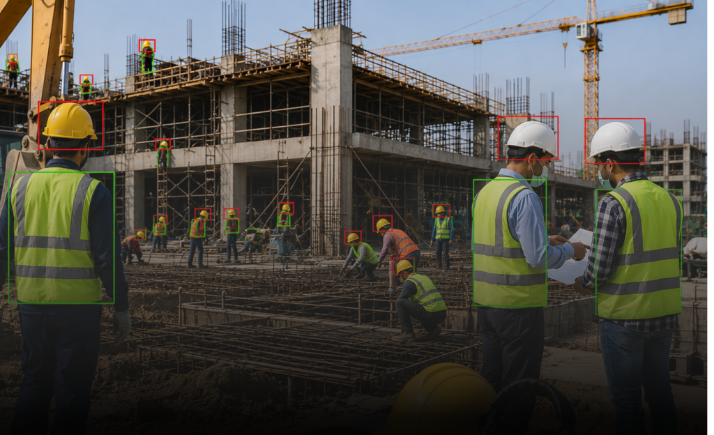 Industrial computer vision solutions for real-time worker safety monitoring on construction sites