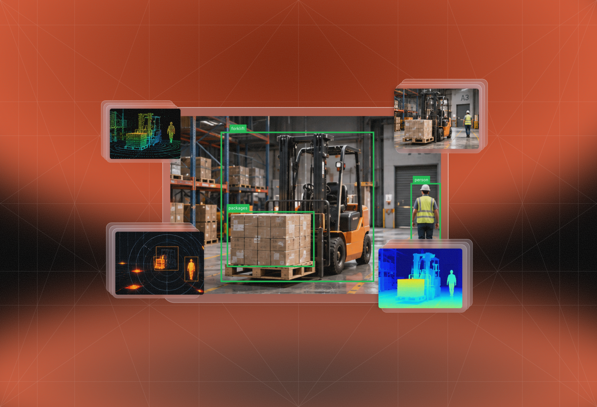Procedural perception and synthetic data generation for enterprise AI in industrial environments